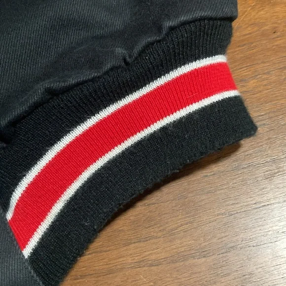 Jeff Hamilton San Francisco 49ers leather trim jacket XL - Picture 9 of 16